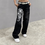 Women Pants Straight wide leg jeans