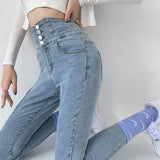 Women Slim Stretch Denim Pants