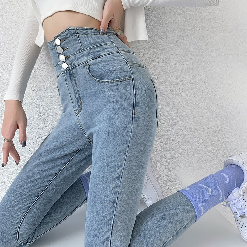 Women Slim Stretch Denim Pants