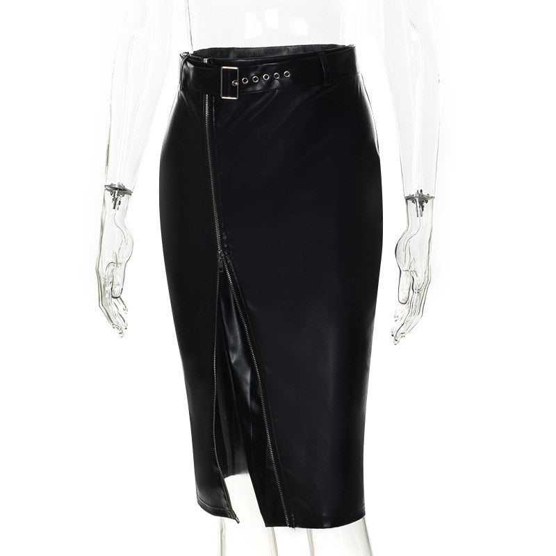 Zip-up Skirt New Arrive High Waist Female Skirts