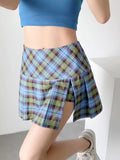 Summer Plaid Skirt for Female