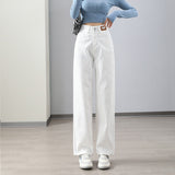  Women Jeans Straight Casual Korean Famale Fashion