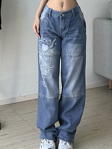 Women Pants Straight wide leg jeans