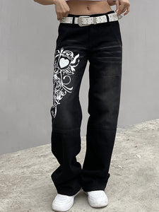 Women Pants Straight wide leg jeans