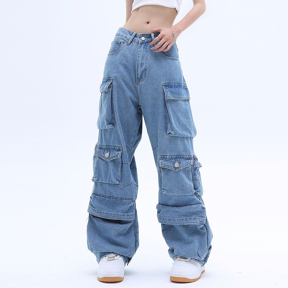 Women Loose Mopping Jeans Pants Women