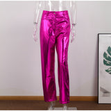 High Waist Straight Street wear Trousers Female