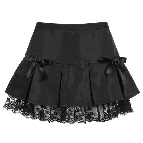 Mini Skirts Glitters Lace Mini Dress Skirt