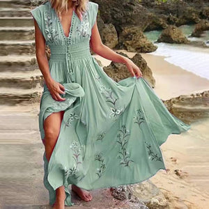 Floral Print Beach Dress 