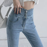 Women Slim Stretch Denim Pants