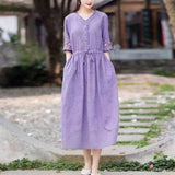 Cotton Linen Dress 