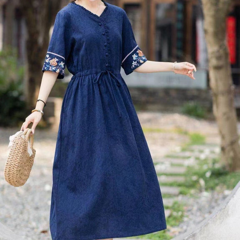 Cotton Linen Dress 