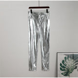 Winter Gold Silver Fashion Lady Trousers