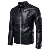 Men Leather Jacket Motorcycle Autumn Men Jacket