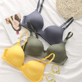 Women Seamless Bra Sexy No Wire Push Up Girls Students Breathable Bras