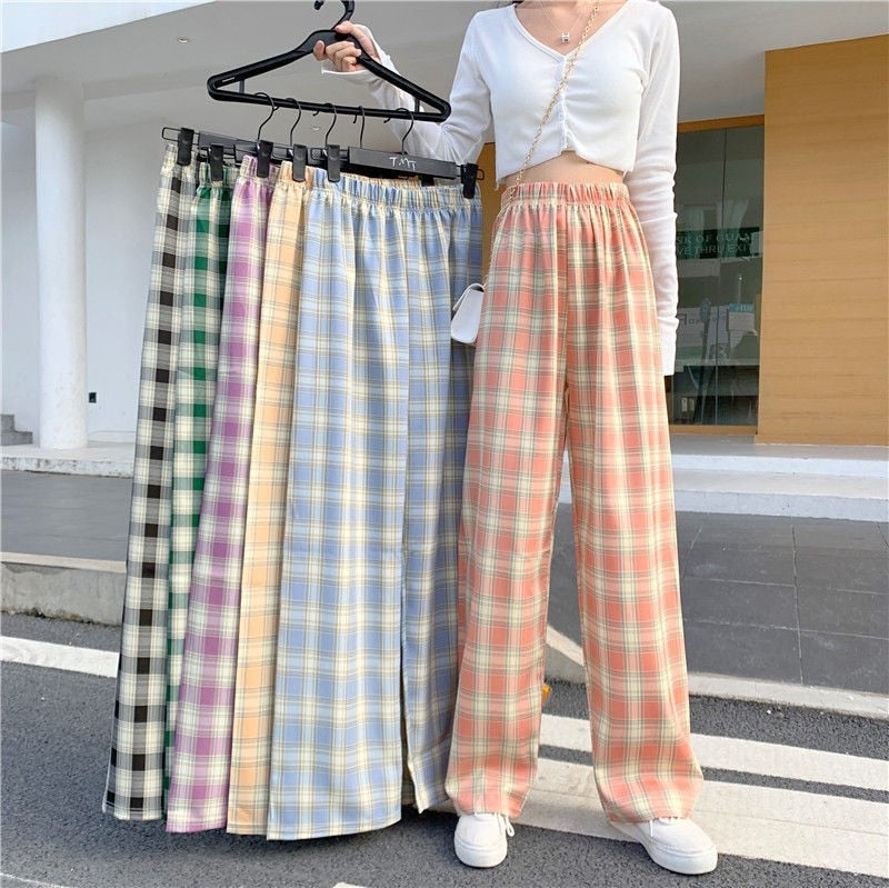 Summer New High Waist Loose Straight Trousers Casual Pants dresses for women