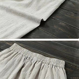 Cotton Linen Ankle Length Pants Women