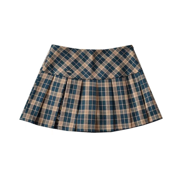 Summer Plaid Skirt for Female