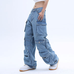 Women Loose Mopping Jeans Pants Women