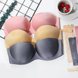 Women Seamless Push Up Invisible bra