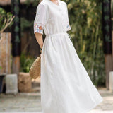 Cotton Linen Dress 