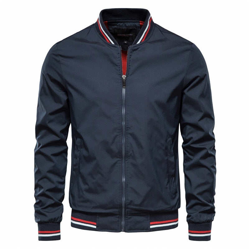 Bomber Jacket Casual Slim Fit Baseball  Jackets