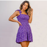 Mini Dress Fashion Sleeve Dresses Casual Elegant Beach Party Dress For Women 