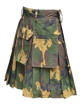 Army Camo Utility Work Wear Kilt Working Men with Pockets & loops