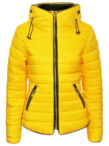 Women's Quilted Padded Puffer Jacket Ladies Bubble  Hoody Coat