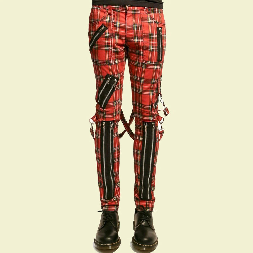 TRIPP BONDAGE RED STRAPS MENS PANT ALTERNATIVE PUNK EMO JEANS PANT