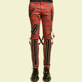 TRIPP BONDAGE RED STRAPS MENS PANT ALTERNATIVE PUNK EMO JEANS PANT