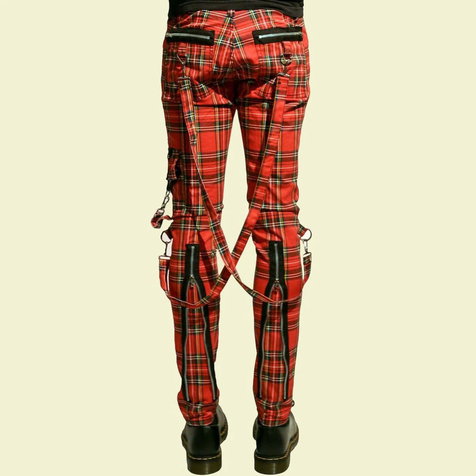 TRIPP BONDAGE RED STRAPS MENS PANT ALTERNATIVE PUNK EMO JEANS PANT