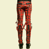 TRIPP BONDAGE RED STRAPS MENS PANT ALTERNATIVE PUNK EMO JEANS PANT