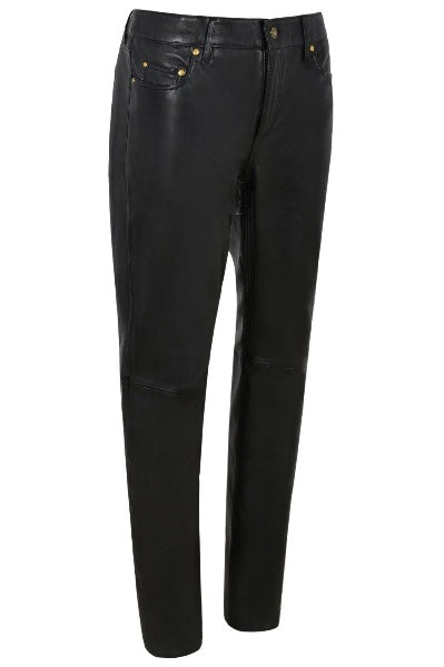 Ladies Leather Pant Black Jeans Casual Style Pant Real Lambskin Trousers 4532 - Fashions Garb