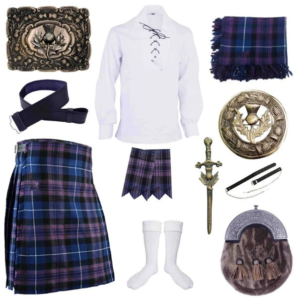 Scottish Men's Highland Pride of scotland Kilt Outfit