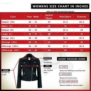 Womens Black Slim Fit Leather Jacket - Fashions Garb