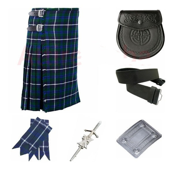 Men's Douglas Blue Tartan Kilt Set Deal  For Men