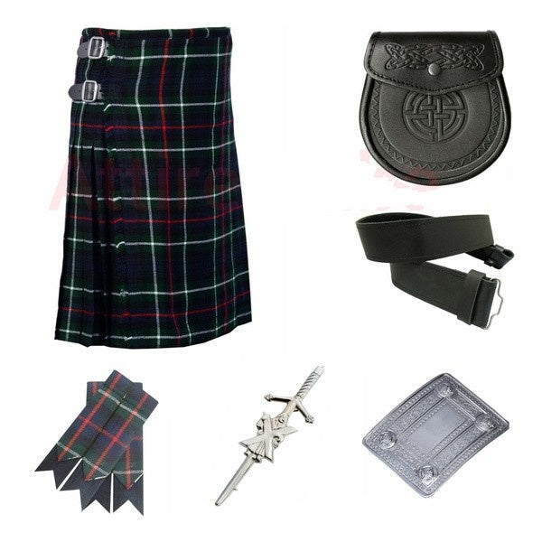 Men's Traditional highland 5 yard National scottish kilt set outfit