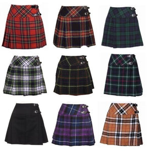 Ladies Billie Knee Length Tartan Kilt Skirt length 20" inch