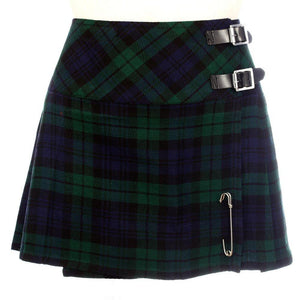 Ladies Billie Mini Tartan Kilt Skirt 16" Length