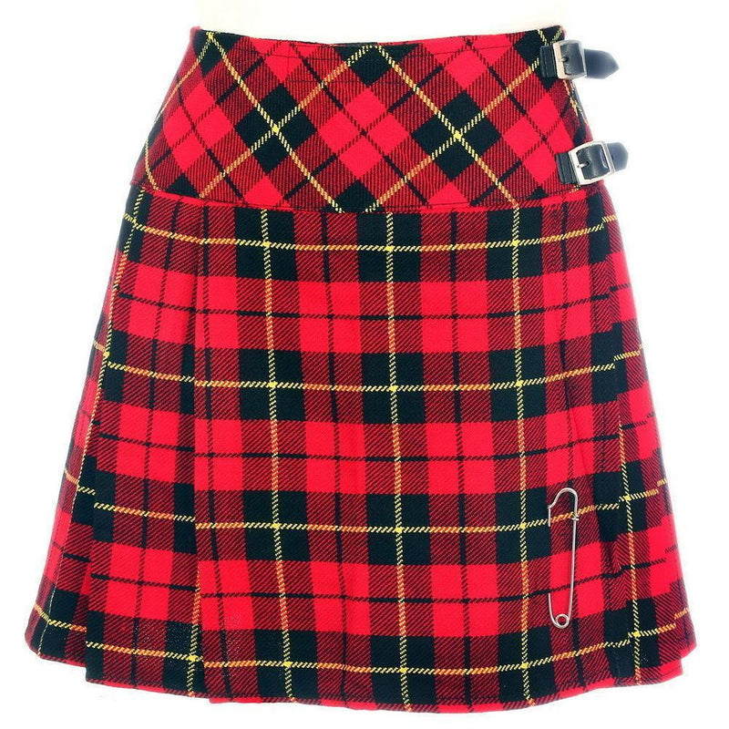 Ladies Billie Mini Tartan Kilt Skirt 16" Length