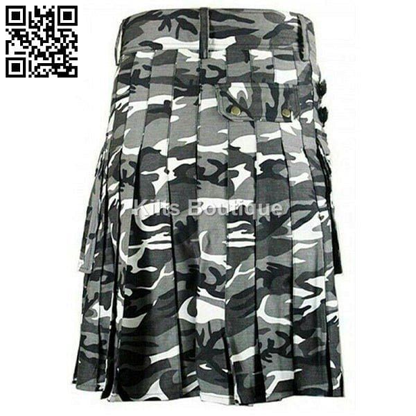 Men Urban Camouflage Tactical Army Utility Kilt