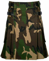 Men's Army Camo Utility Tactical Duty Kilt