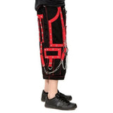 Gothic Men's Bondage Gothic Cyber Pant Chain Techno Rock Punk PANT & Shorts