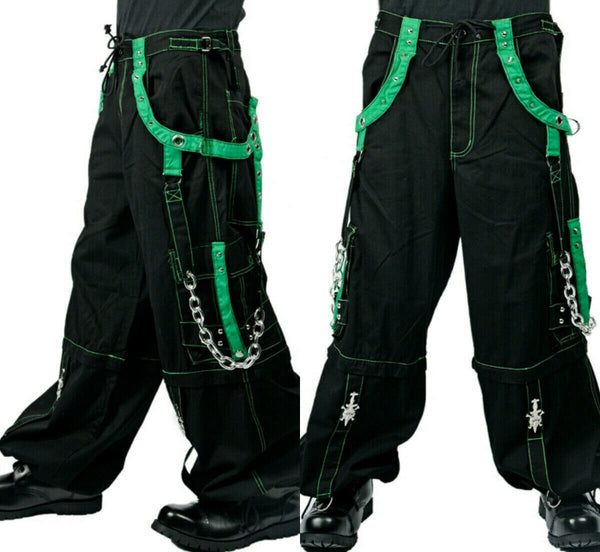 Gothic Men'S Bondage Rave Shorts Biker Cyber Emo Skater Pants