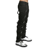 Men Gothic Bondage Pant Alternative Punk Rock Emo Harness Pants