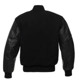 Varsity Baseball Jacket Wool & Real Leather Sleeves