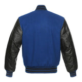  Leather Arms Bomber Jacket