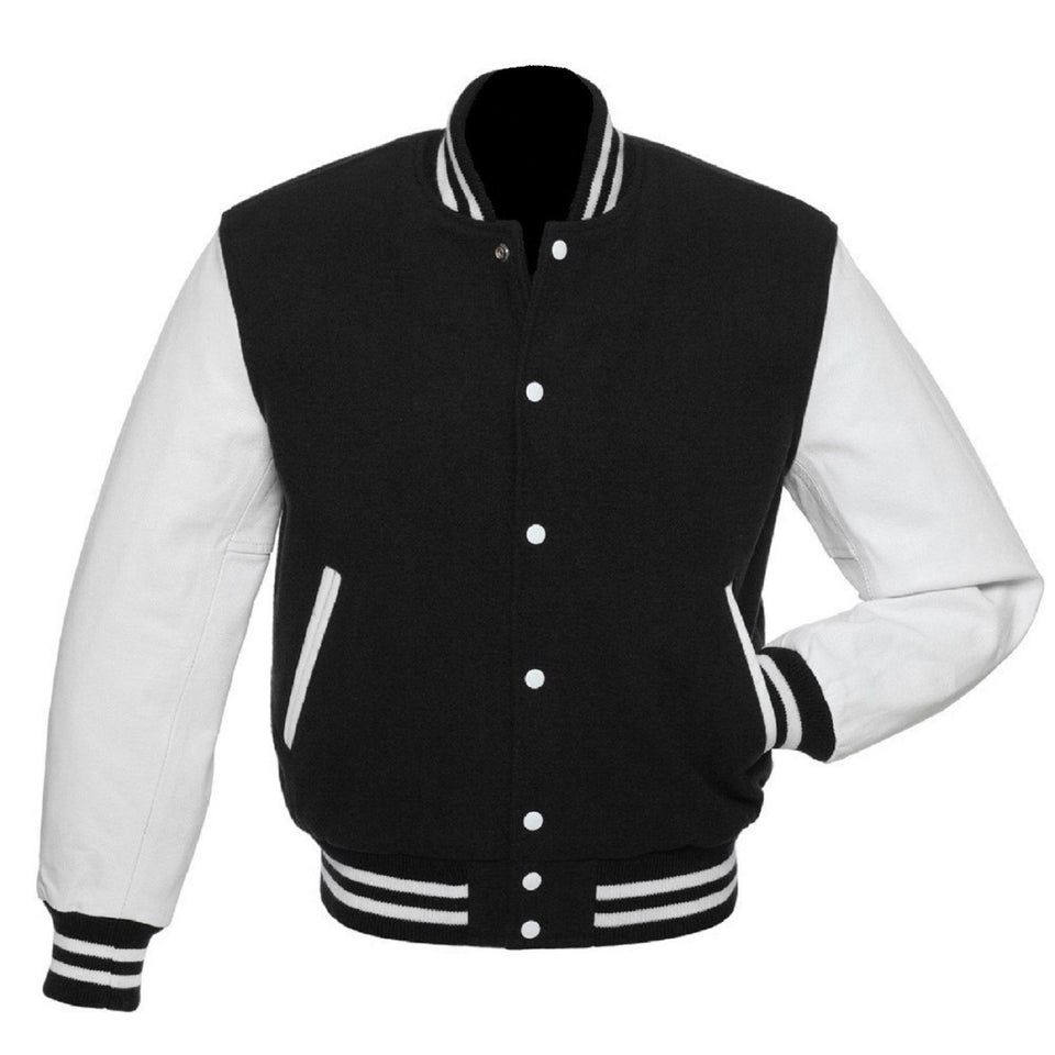 Leather Jacket College Letterman Bomber