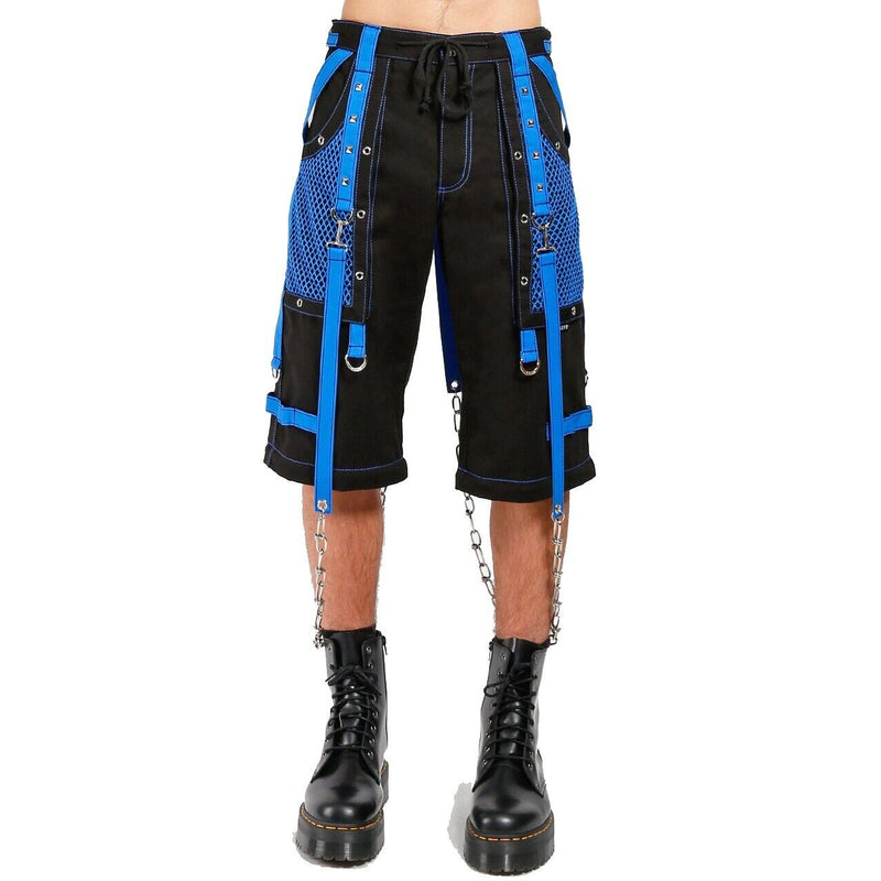 Handmade Gothic Bondage Men Pant Alternative Punk Rock Black/Blue