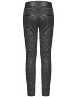 Men's Syndicate Trousers Pants Steampunk Black Brocade